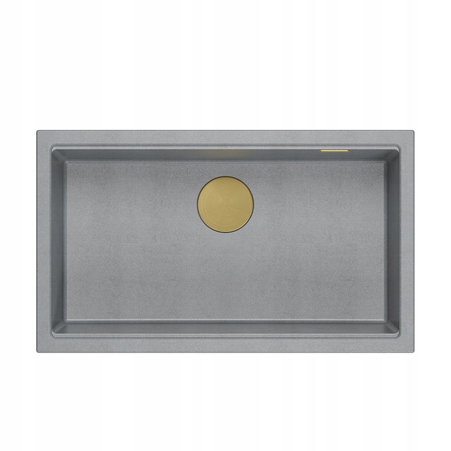 Quadron Logan 110 Drez 1-komorový 76x44x23,5 cm strieborný zlatý sifón