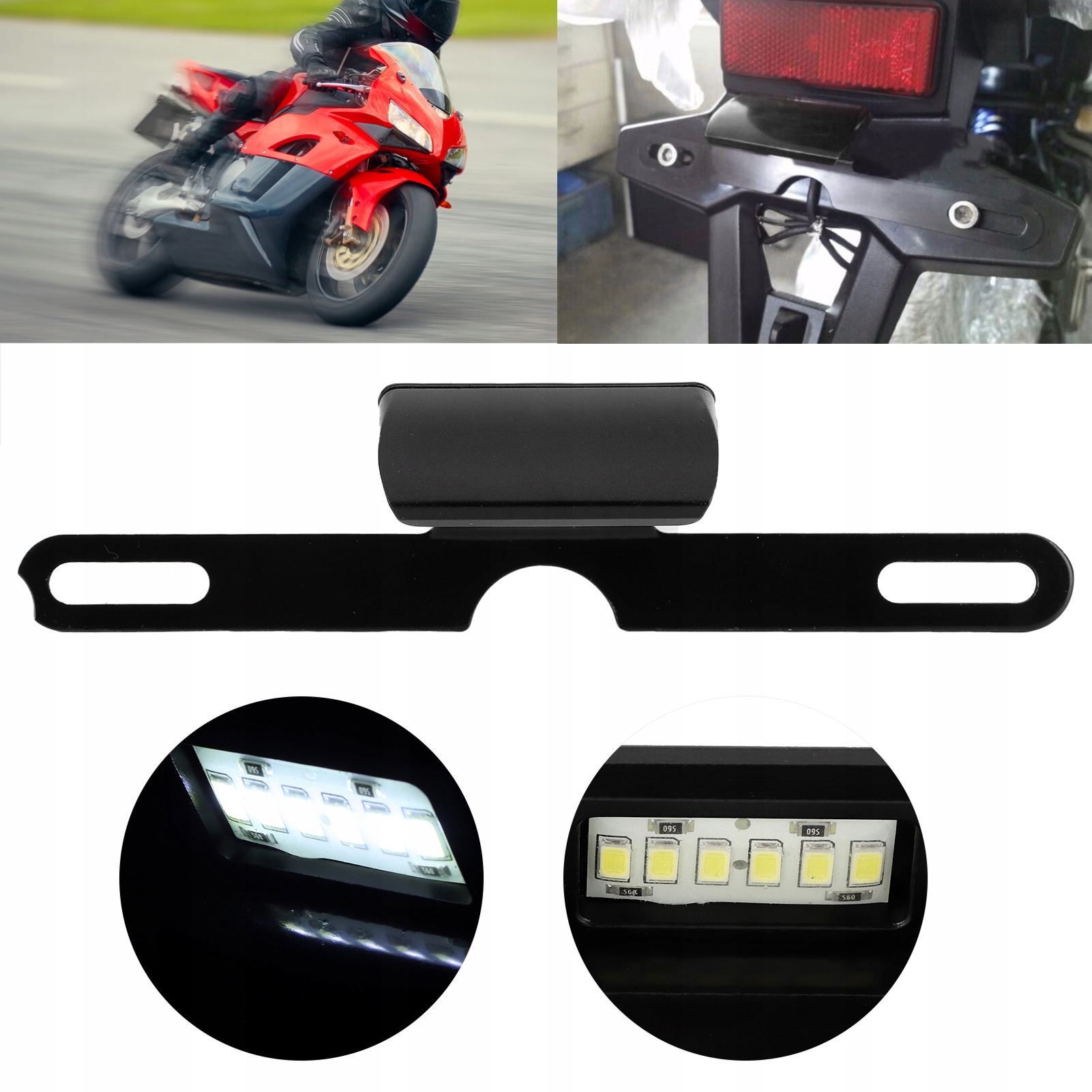 PODŚWIETLENIE TABLICY REJESTRACYJNEJ MOTOCYKL 2X EAN (GTIN) 7612461280179