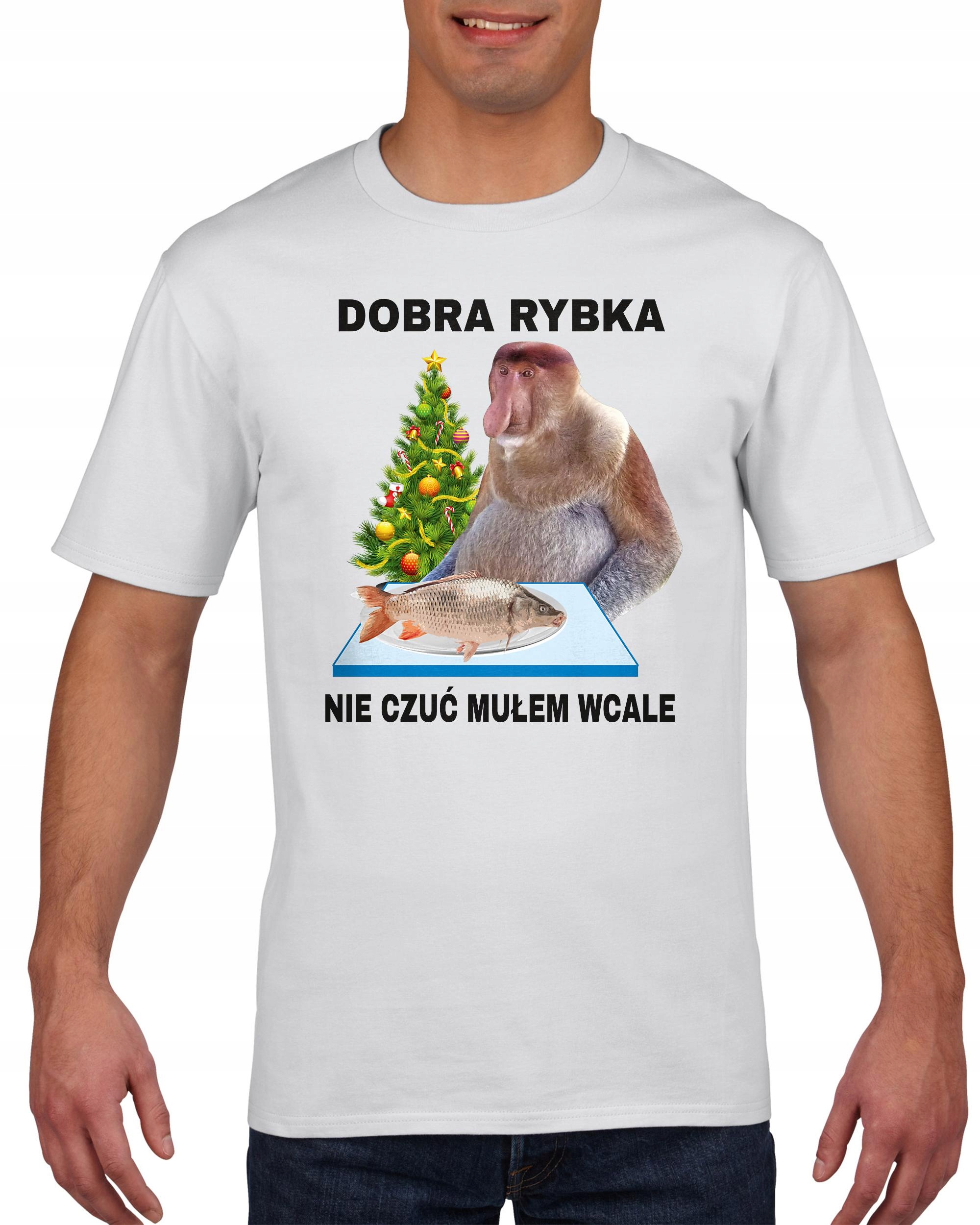 

Koszulka męska Janusz Nosacz Karp Dobra Rybka XXL