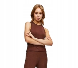 0A0F2_C* Karen Millen Pruhovaný Top Hnědý 40 40 40