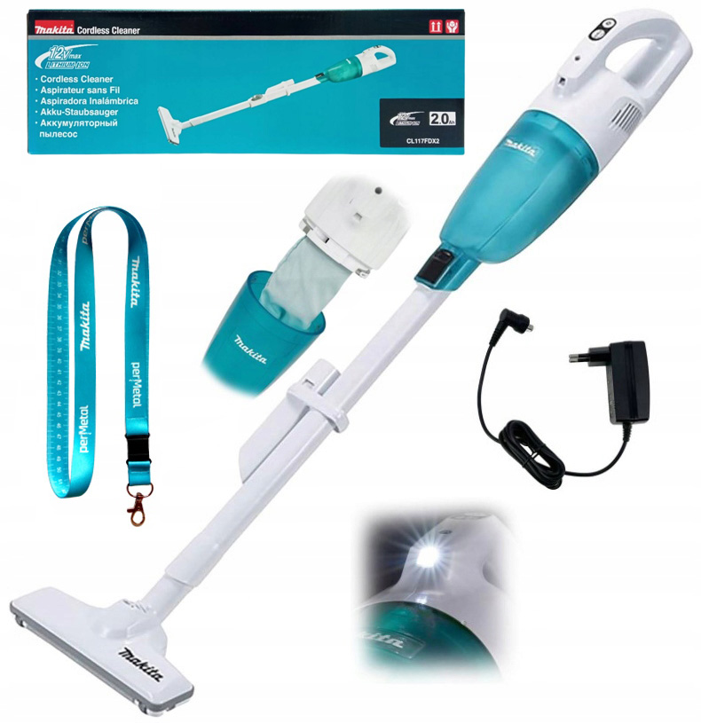 Makita CL117FDX2 Odkurzacz Akumulatorowy Pionowy Bezworkowy