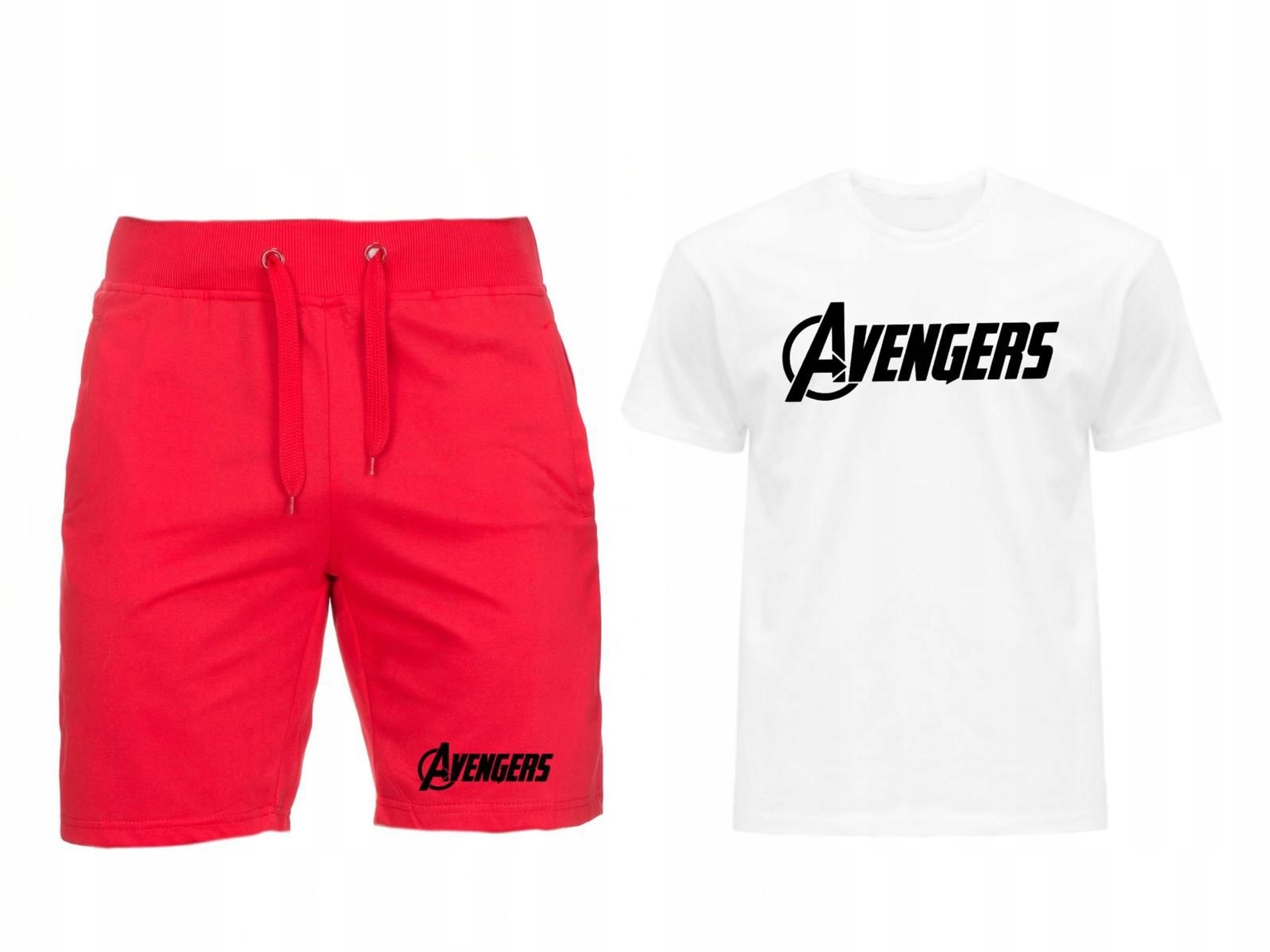 Komplet Tričko Kraťasy Avengers Pánské XXL