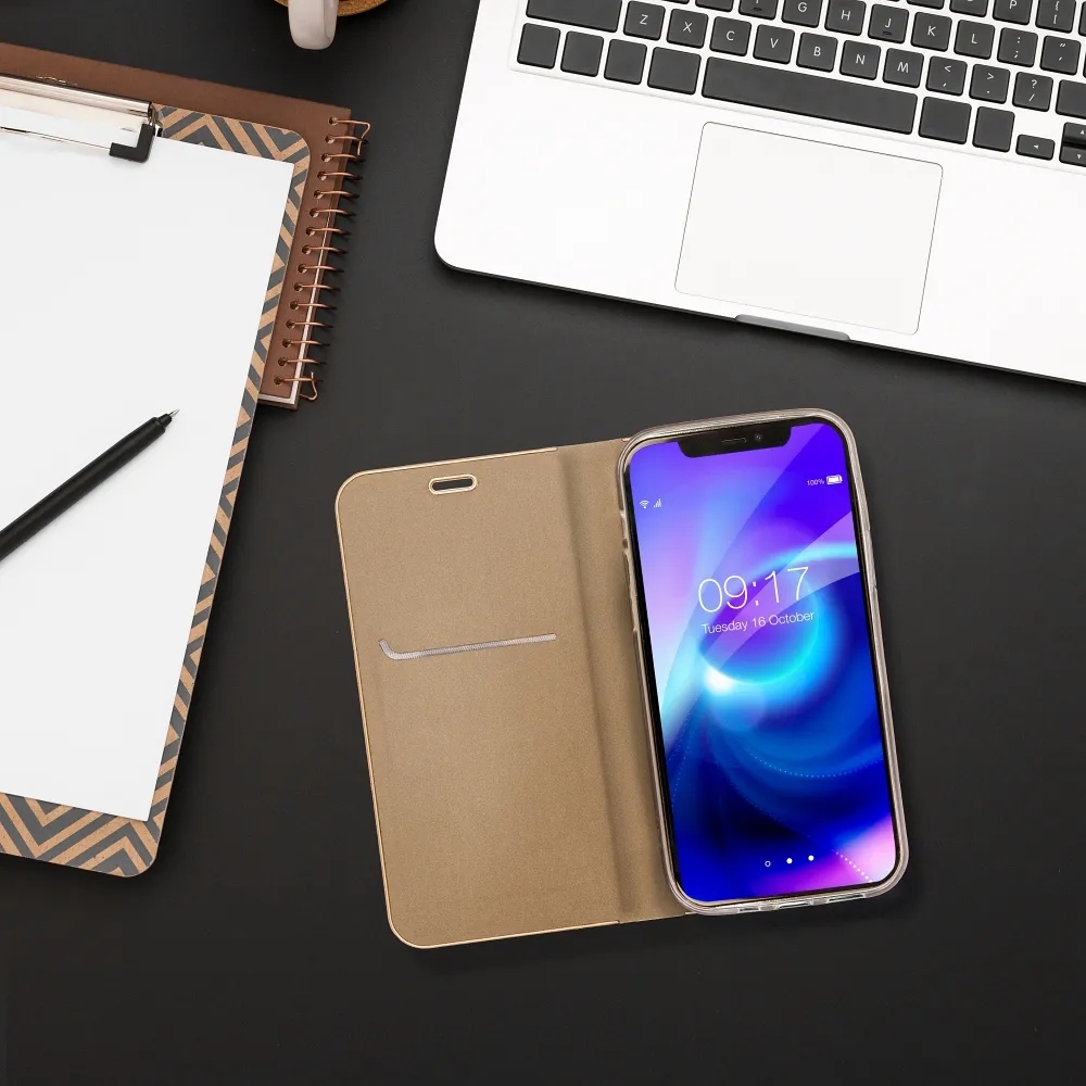 Kabura Luna Book Gold do Samsung XCover 7 złoty