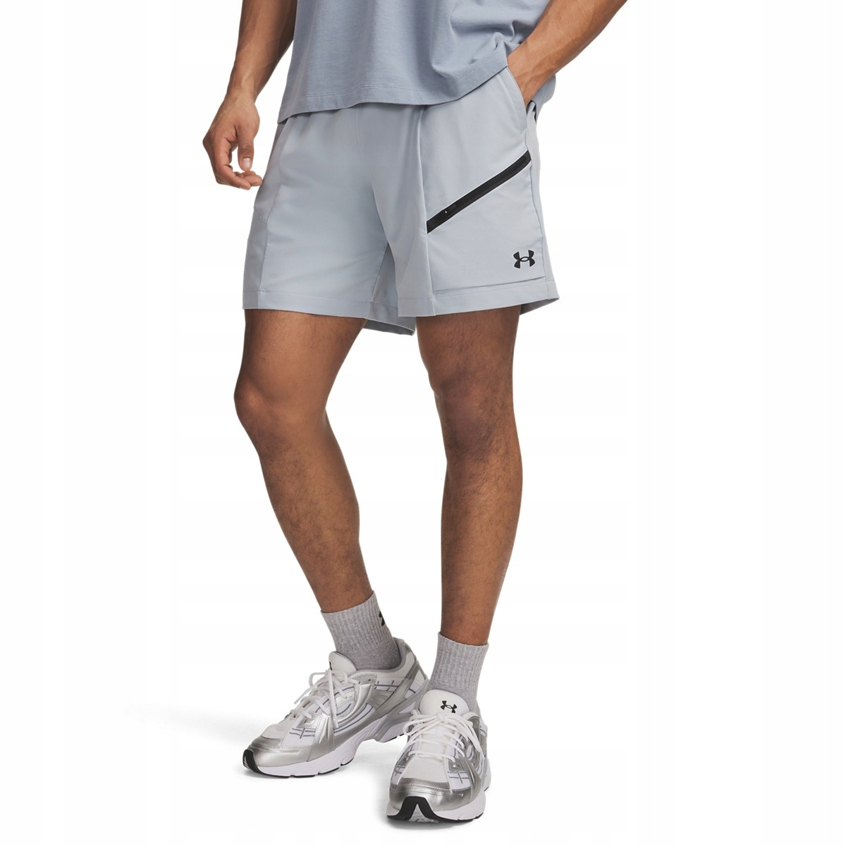 Pánské kraťasy Under Armour Ua Unstoppable Woven Shorts Šedá M
