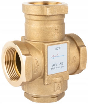 Afriso Teplotný Ventil Atv 556, DN32, RP1 1/4", Kvs 9, 60°C