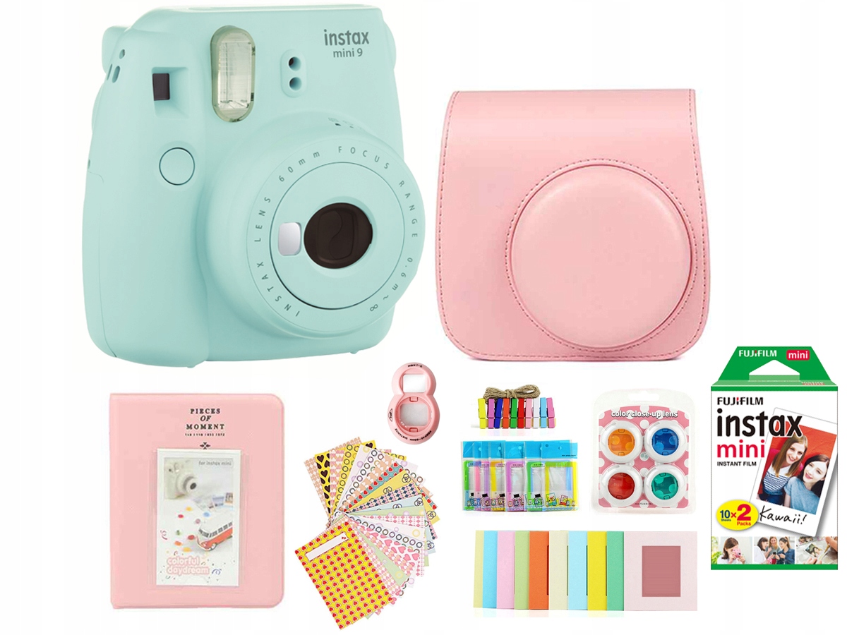 

Fuji Instax mini 9 Ice Blue Zestaw Prezent +wkład