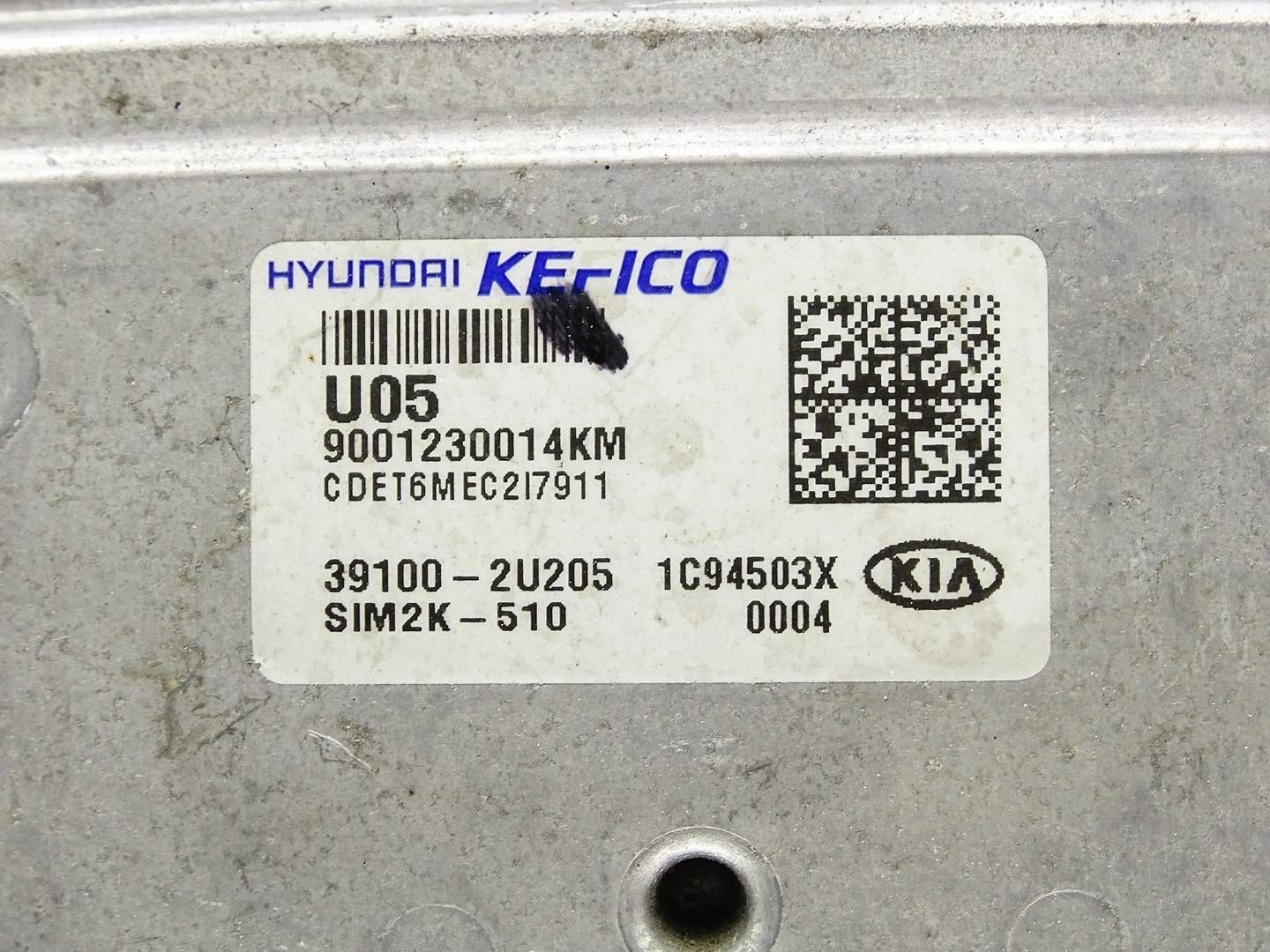 computer control unit of the engine ECU KIA CEED III 1.6 CRDI 39100-2U205