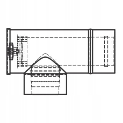 Viessmann Trójnik Przyłączeniowy Koncentryczny 90° Fi 60/100 9566150
