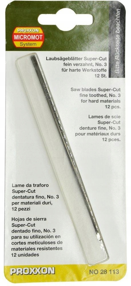 

Proxxon 28113 Brzeszczoty do wyrzynarki 41Z 12szt.