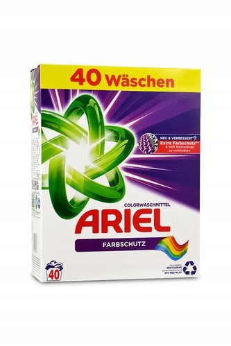 Ariel Color+ prášek na barevné prádlo 2,4 kg 40 praní německý