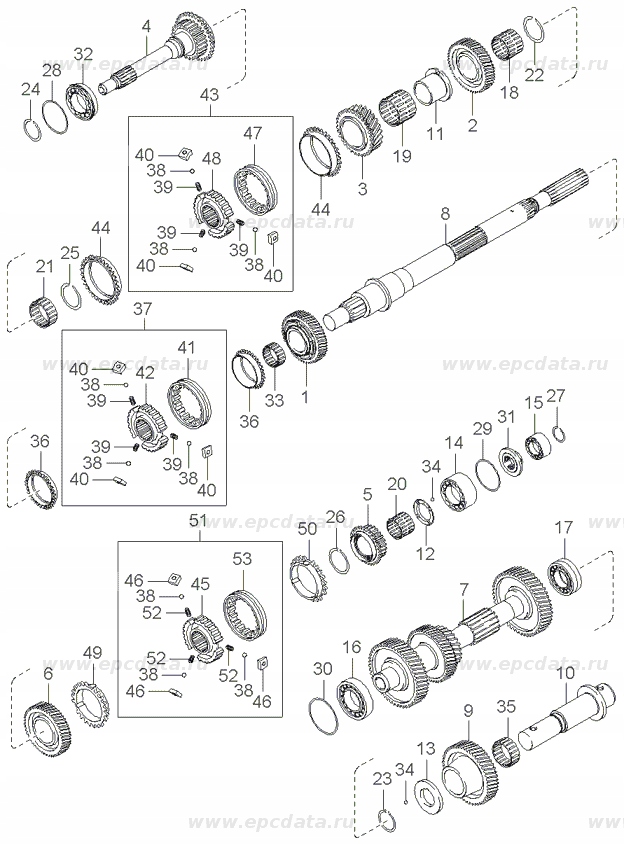 WALEK SPRZEGLOWY KIA SORENTO 2 5 CRDI D4CB