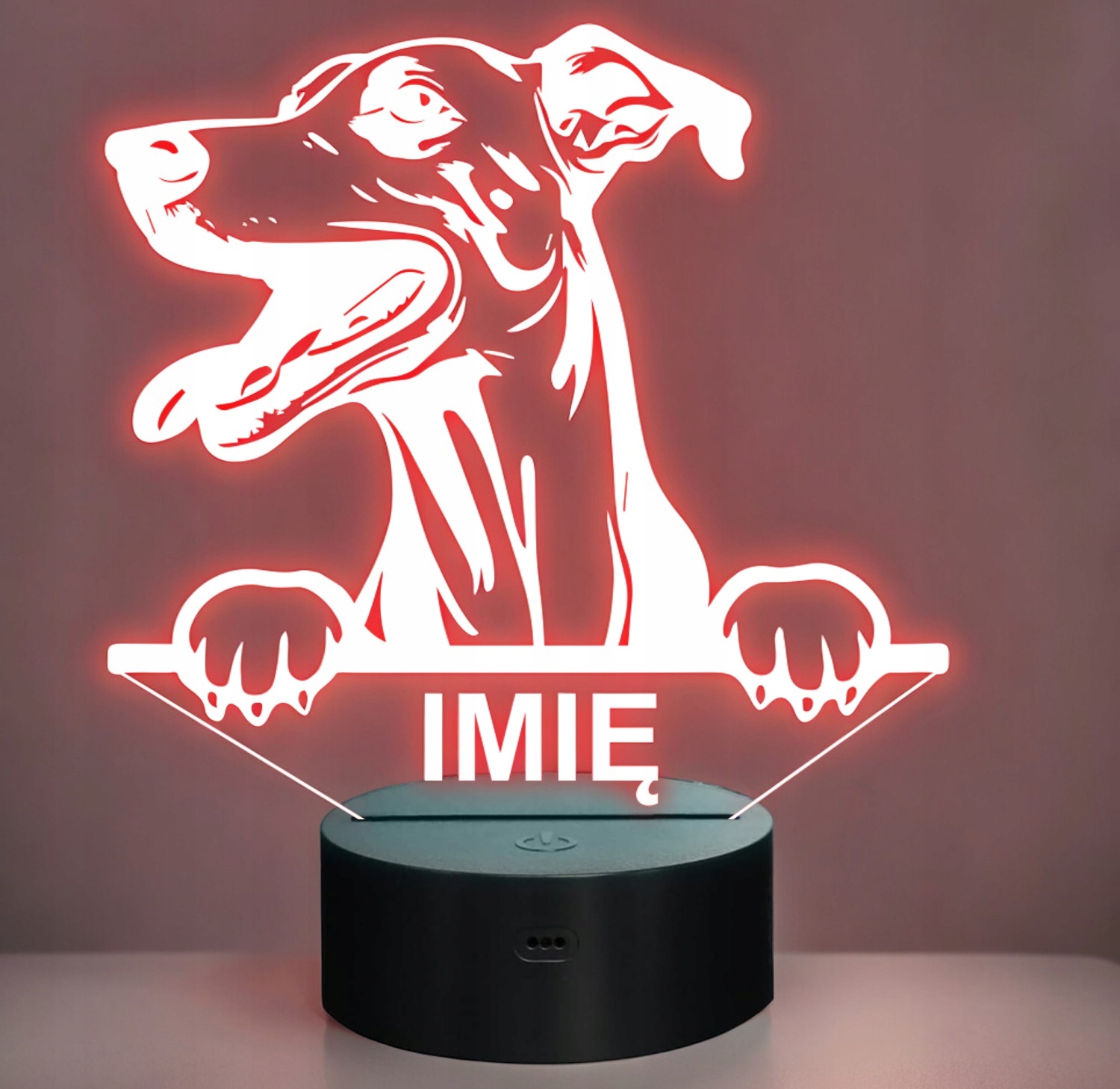 Lampka Nocna LED Whippet Rasa Psa z Imieniem na Prezent Kod producenta LNL00245