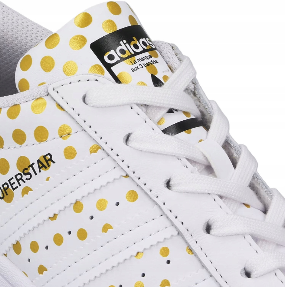 Buty Damskie Sportowe Sneakersy Superstar biało-złote stylowe 39 1/3 EU Rozmiar 39 1/3