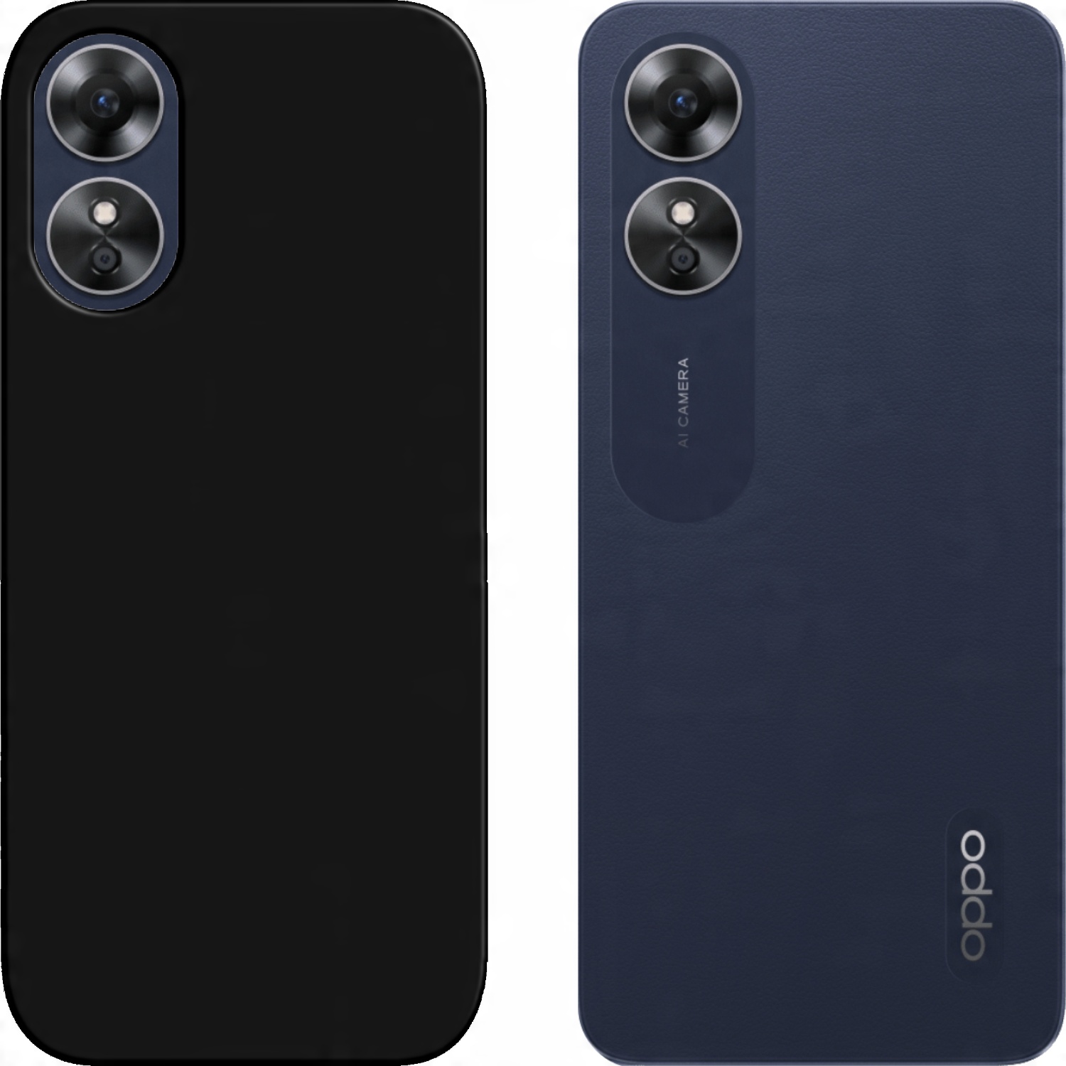 

Etui Do Oppo A17 Czarne Matowe Slim Silikonowe