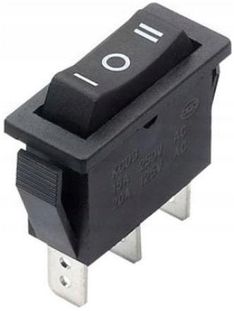 Przełącznik kołyskowy KCD3 - przełącznik ON/OFF/ON - 230V - 3 PIN