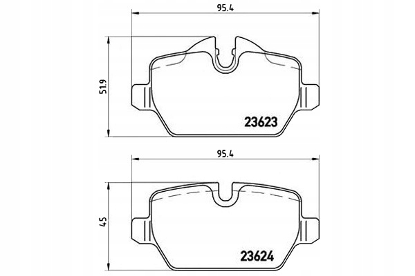 Brembo Brzdové Destičky Bmw 3 E90 05- Zadní Brembo