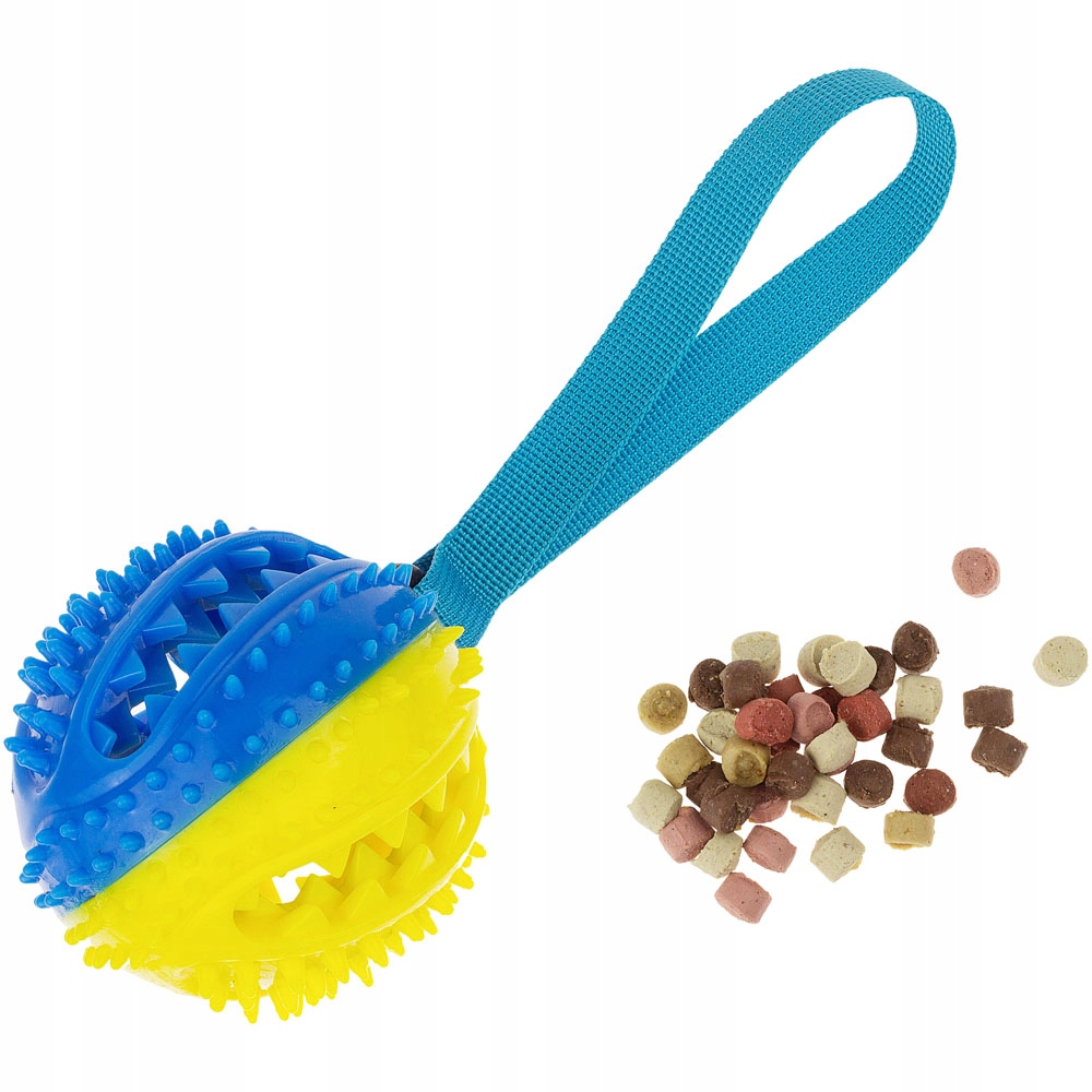 

Zabawka dla psa piłka Dentystyczna na karmę sznur