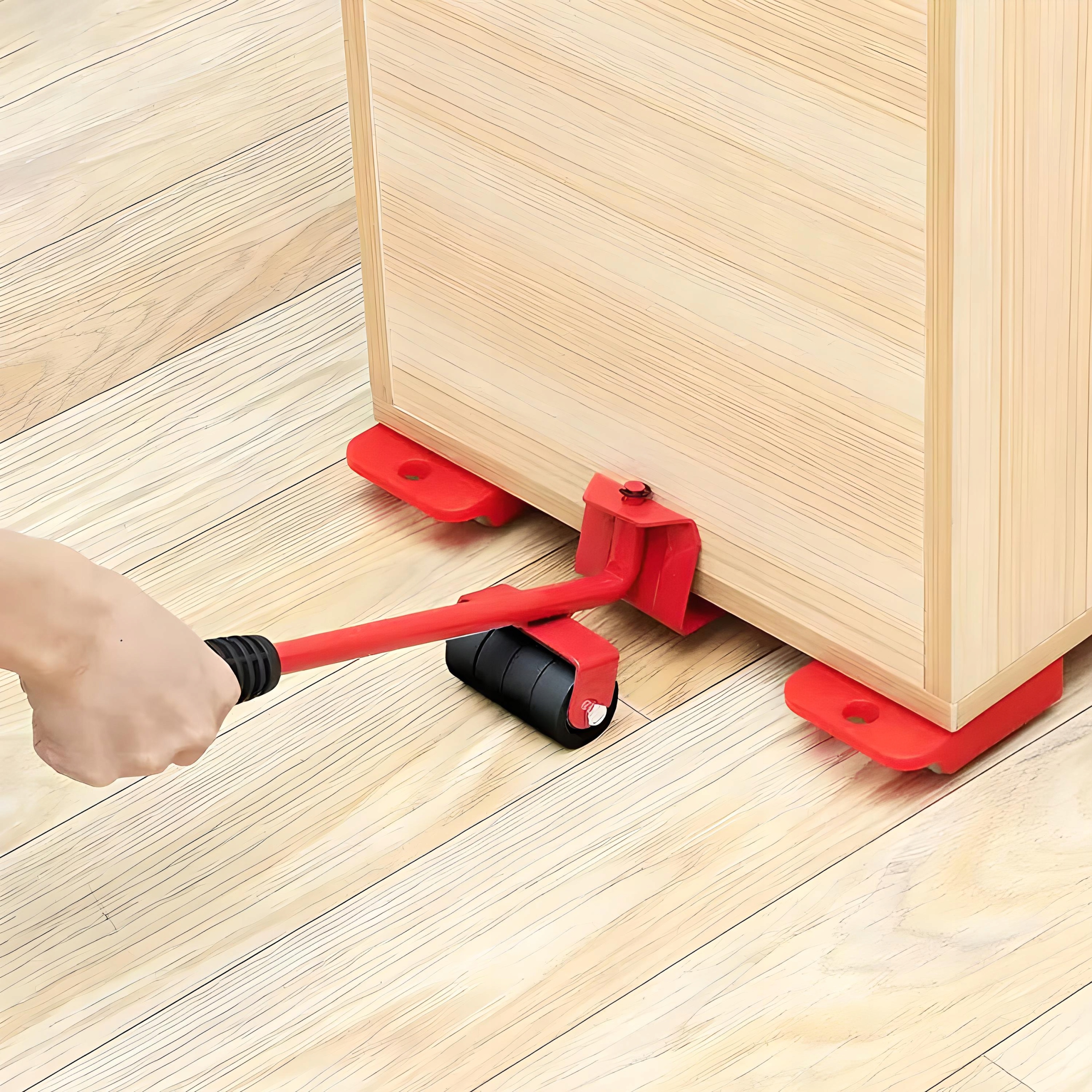 ZESTAW ROLKI DO TRANSPORTU PRZESUWANIA MEBLI 150KG Długość 30.5 cm