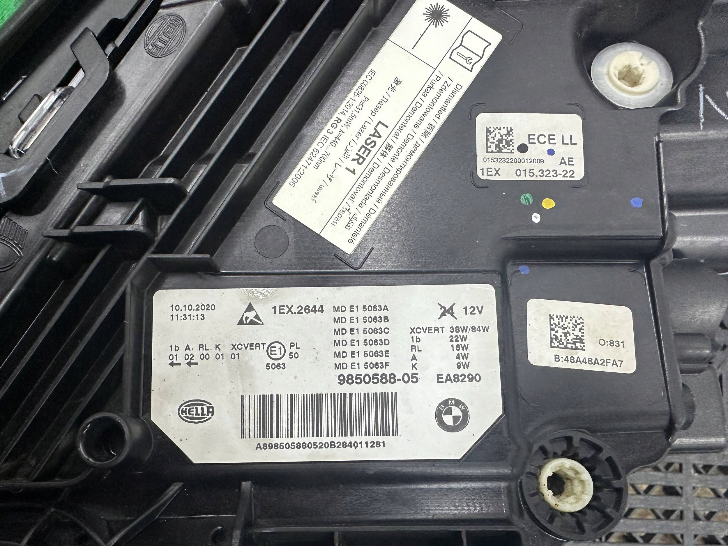 Reflektor front side right BMW 5 G30 G31 G38 9850588