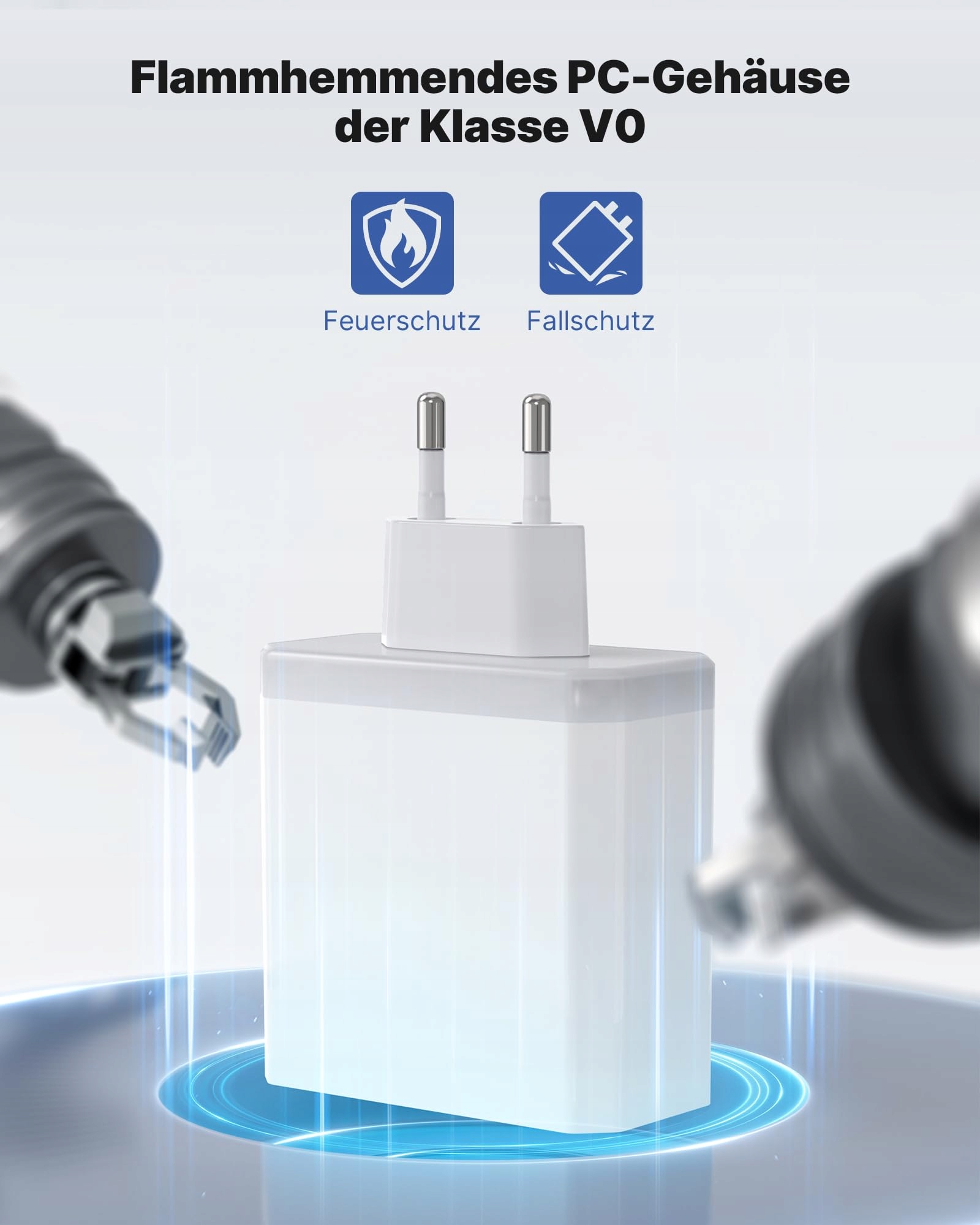 Tupneuf Ładowarka USB 6-Portów 33W QC 3.0 Szybkie Ładowanie iPhone iPad — miniatura 3