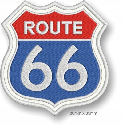 

Naszywka termo naszywka Route 66 haft 80 x 85mm
