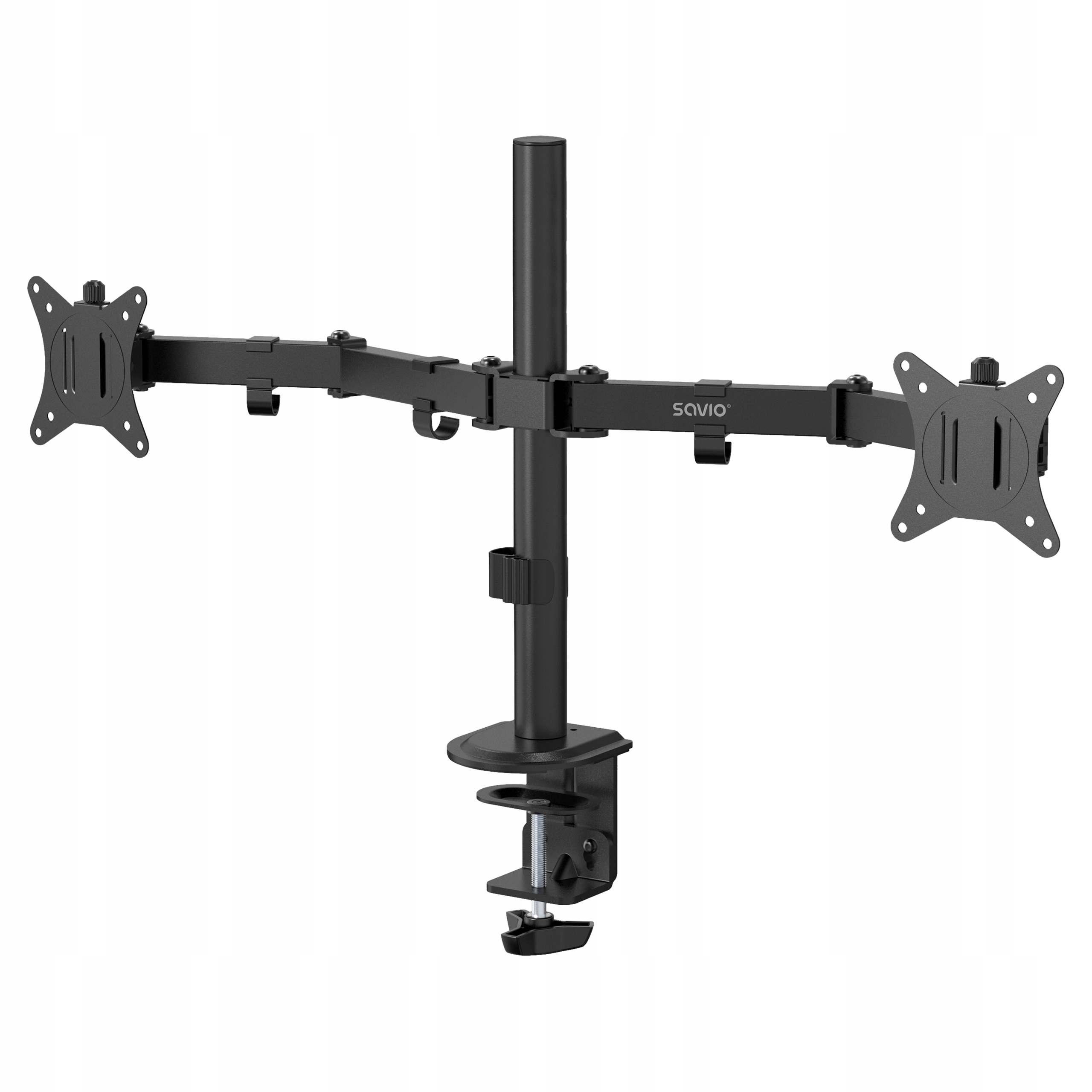 Dvojitý stolní držák na monitor Savio UM-03 17" – 32", max. 2 x 9