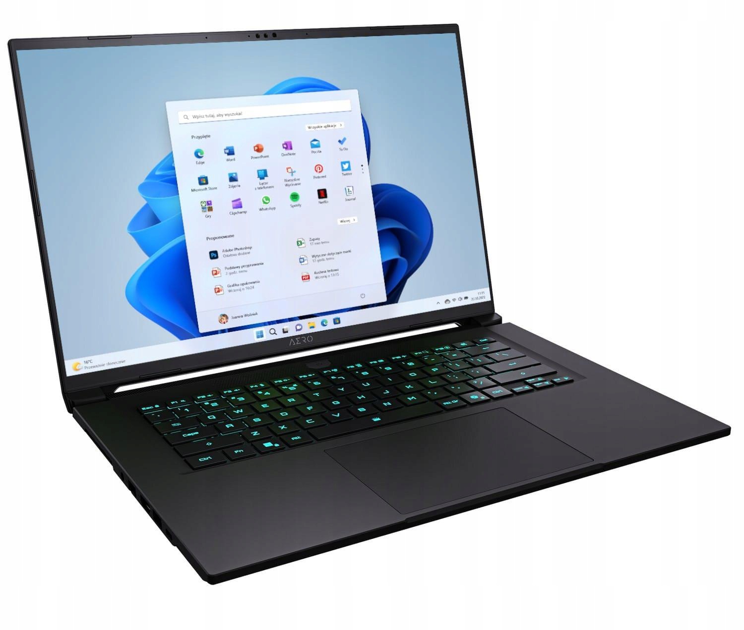 Gigabyte Aero X16 4PHN4EEC64DH Ryzen 9 Ai 465 16" 16GB 1TB W11H Rtx 5070