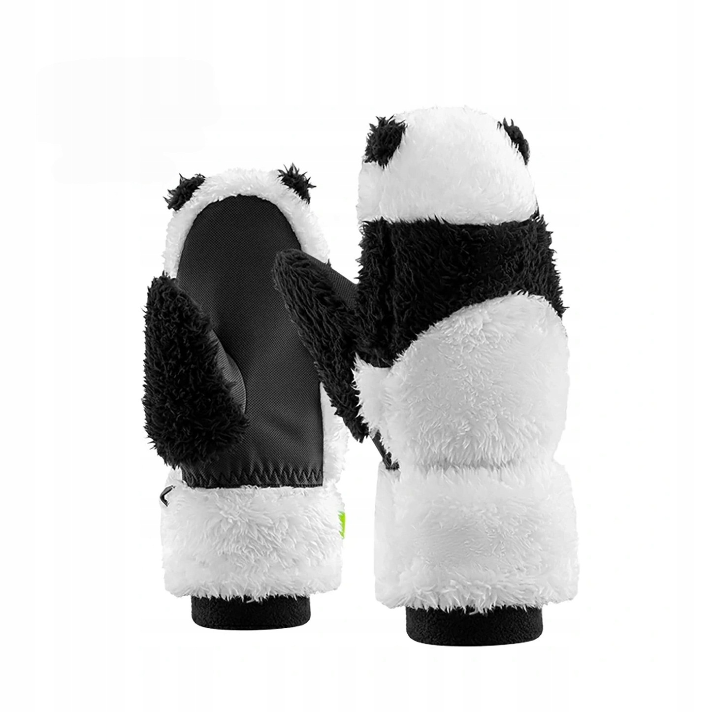 Rękawice narciarskie Qunature Panda S czarne/białe