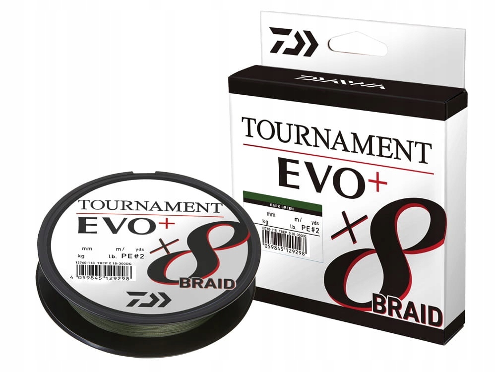 Daiwa Tournament Plecionka 8X Evo 135M 0,10MM
