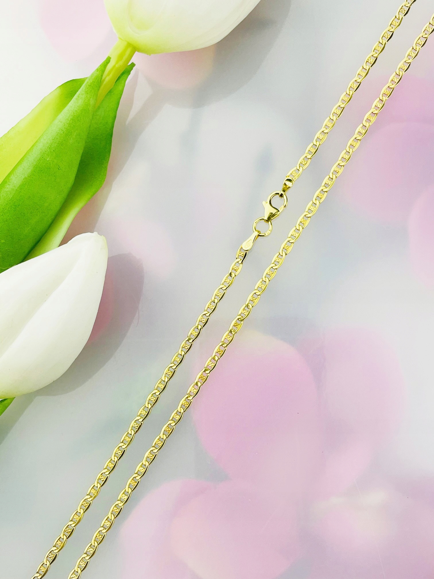 Zlatý řetízek Marina Marine s frézovaným vzorem