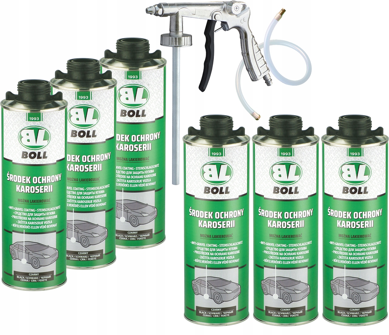 BOLL ZESTAW DO KONSERWACJI KAROSERII 6L PISTOLET