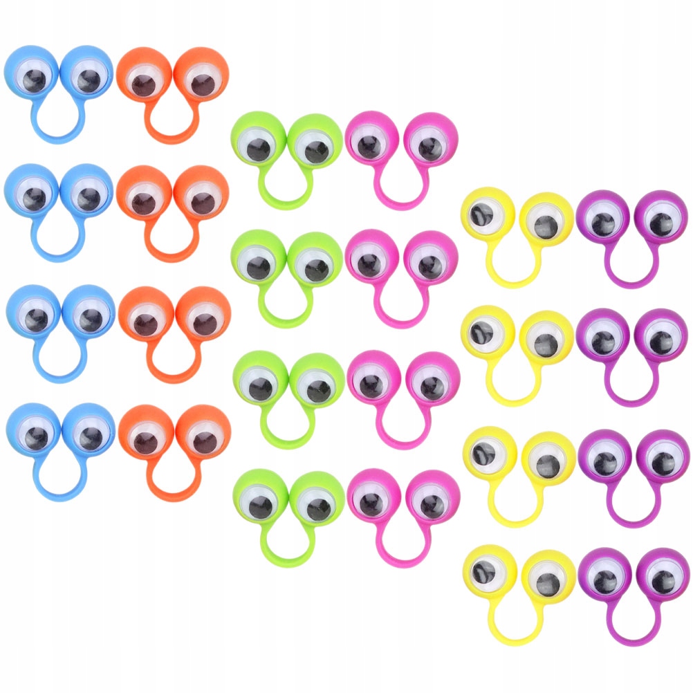 PLASTIKOWE PAKIETY OCZY DUŻE 24 SZT Marka bez marki