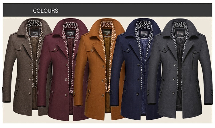 MĘSKI ZIMOWY CIEPŁY PŁASZCZ PARKA KURTKA MODA Długość do bioder