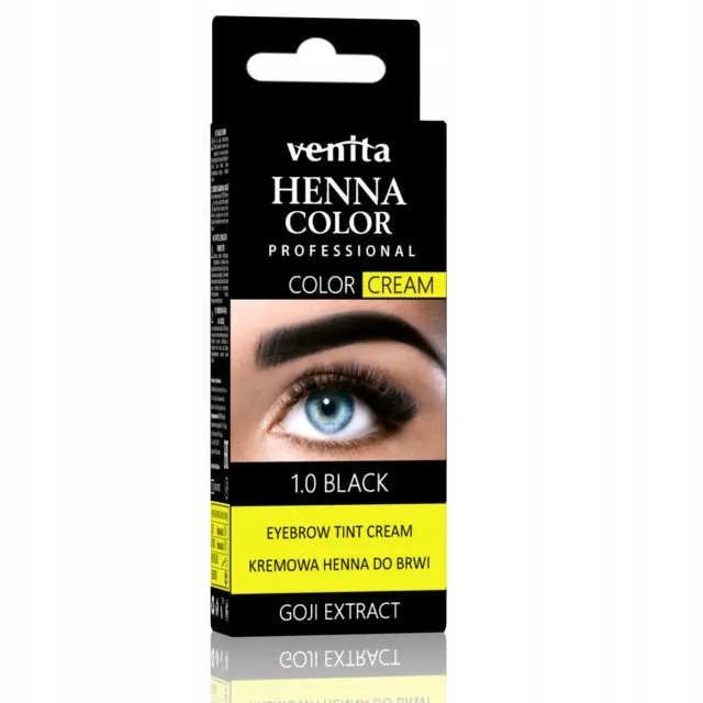 

Venita Henna do brwi i rzęs w kremie Czerń 1.0 30g