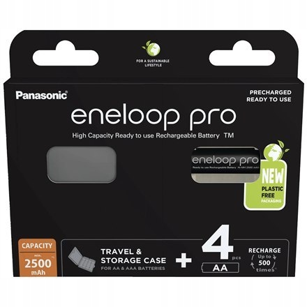 Panasonic Aa 2500 mAh 4 pc(s) Eneloop BK-3HCDEC4BE