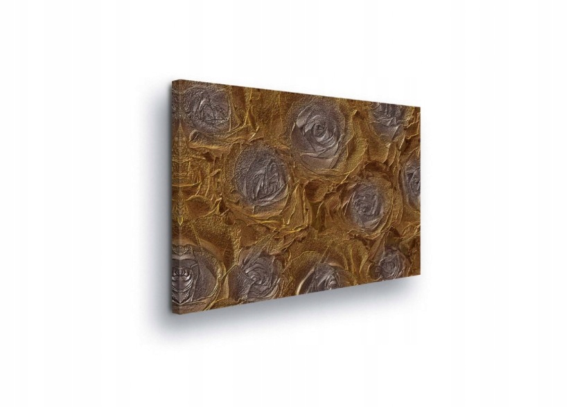 Obraz 100x75 Textura zlato růže květiny luxus teplo abstrakce lesk