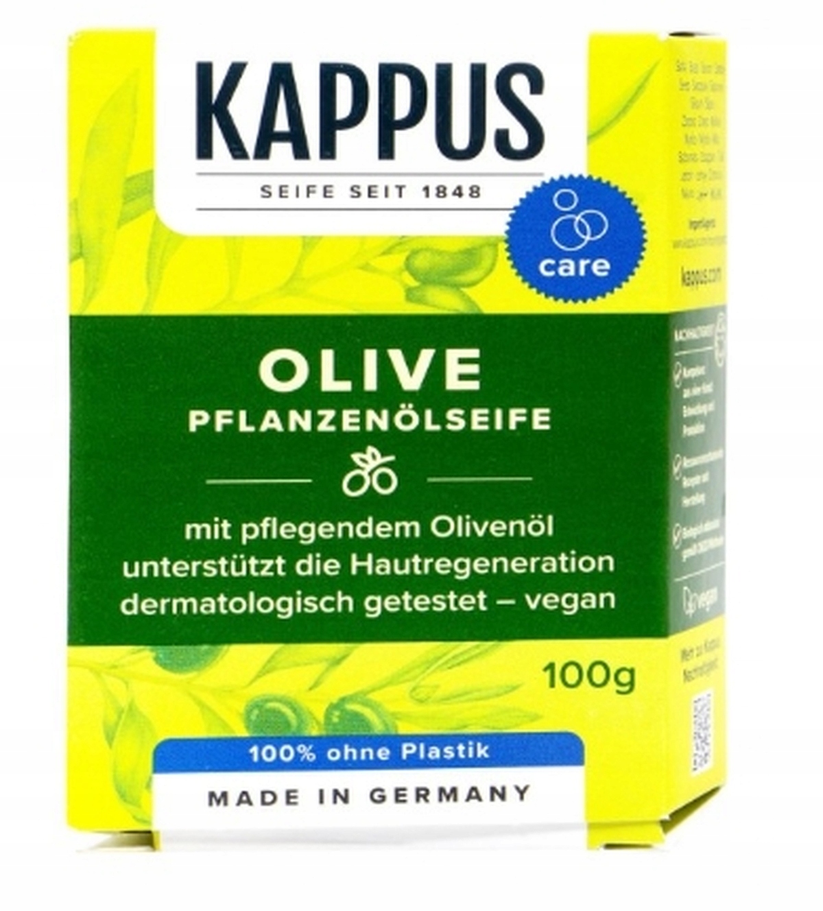 

Kappus Olive Mydło Kostka 100g