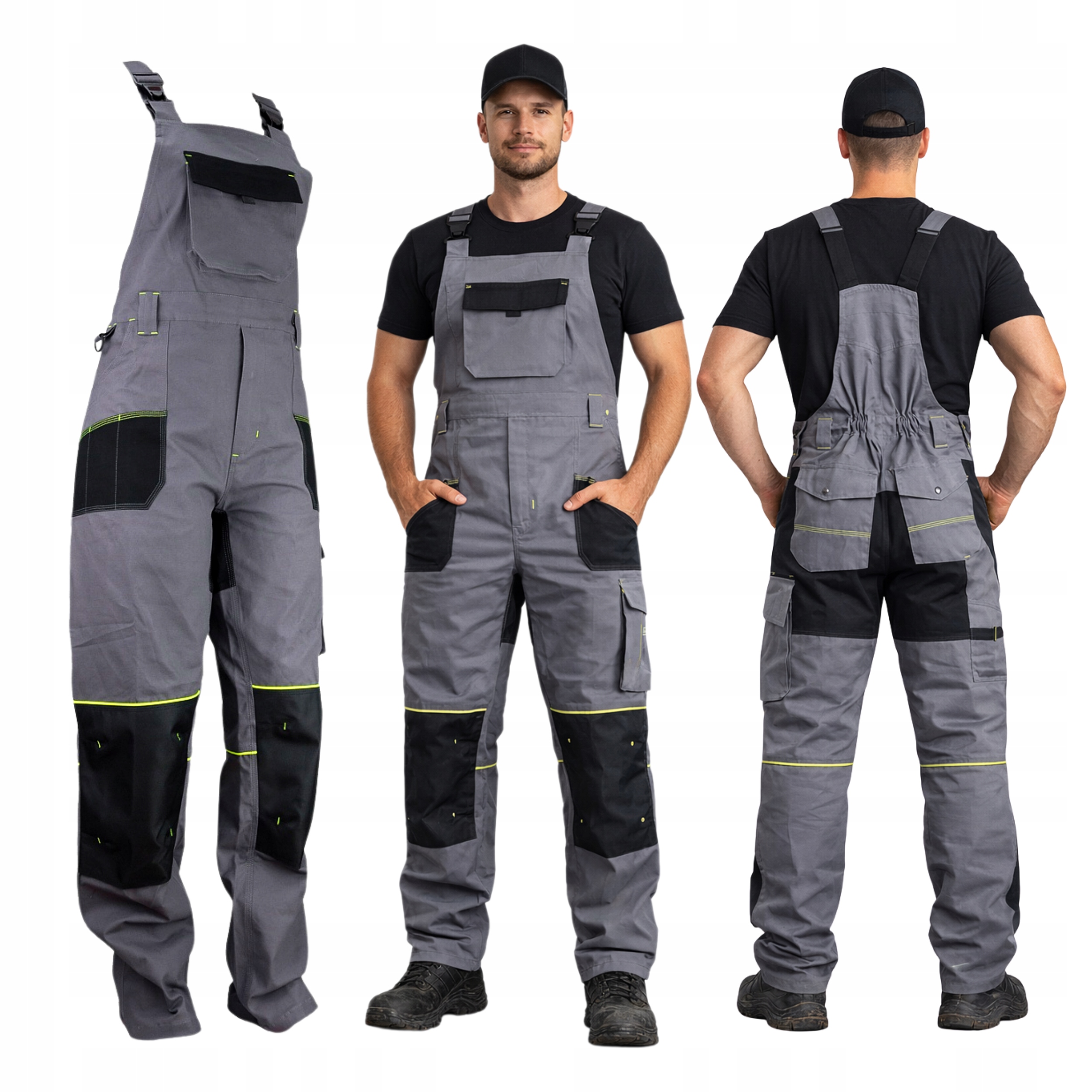 Pánské pracovní kalhoty pro muže, elastické, prodyšné, Bavlna 50