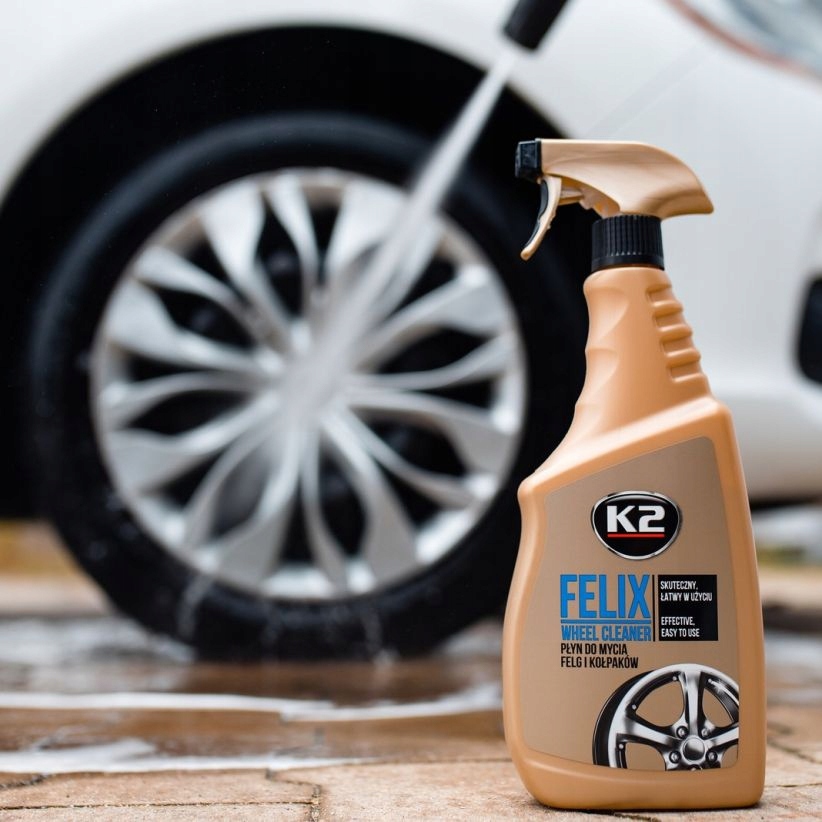 Płyn do Mycia Czyszczenia Felg i Kołpaków Samochodowych K2 FELIX Producent K2