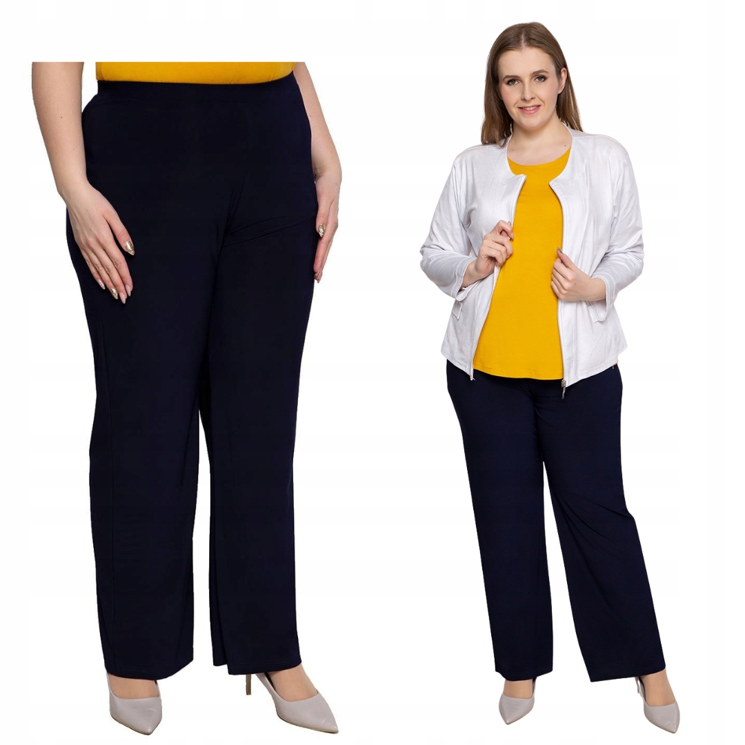 Návštěvní kalhoty v tmavě modré barvě 58