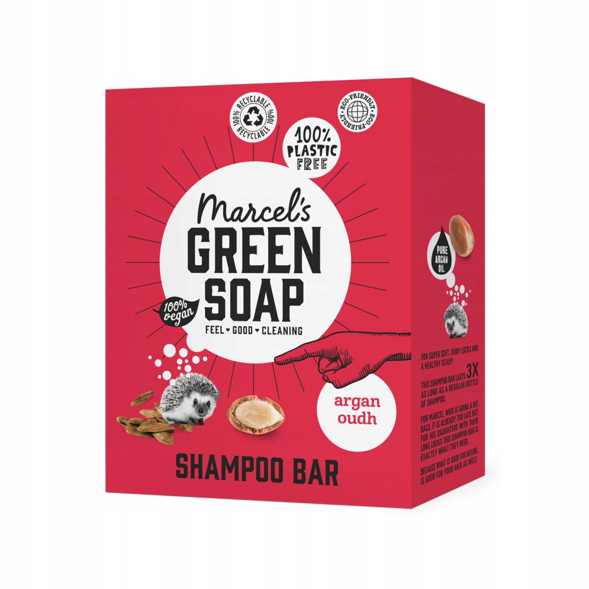Marcels Green Soap Šampon v kostce Arganový Oudh Vegan 90 g