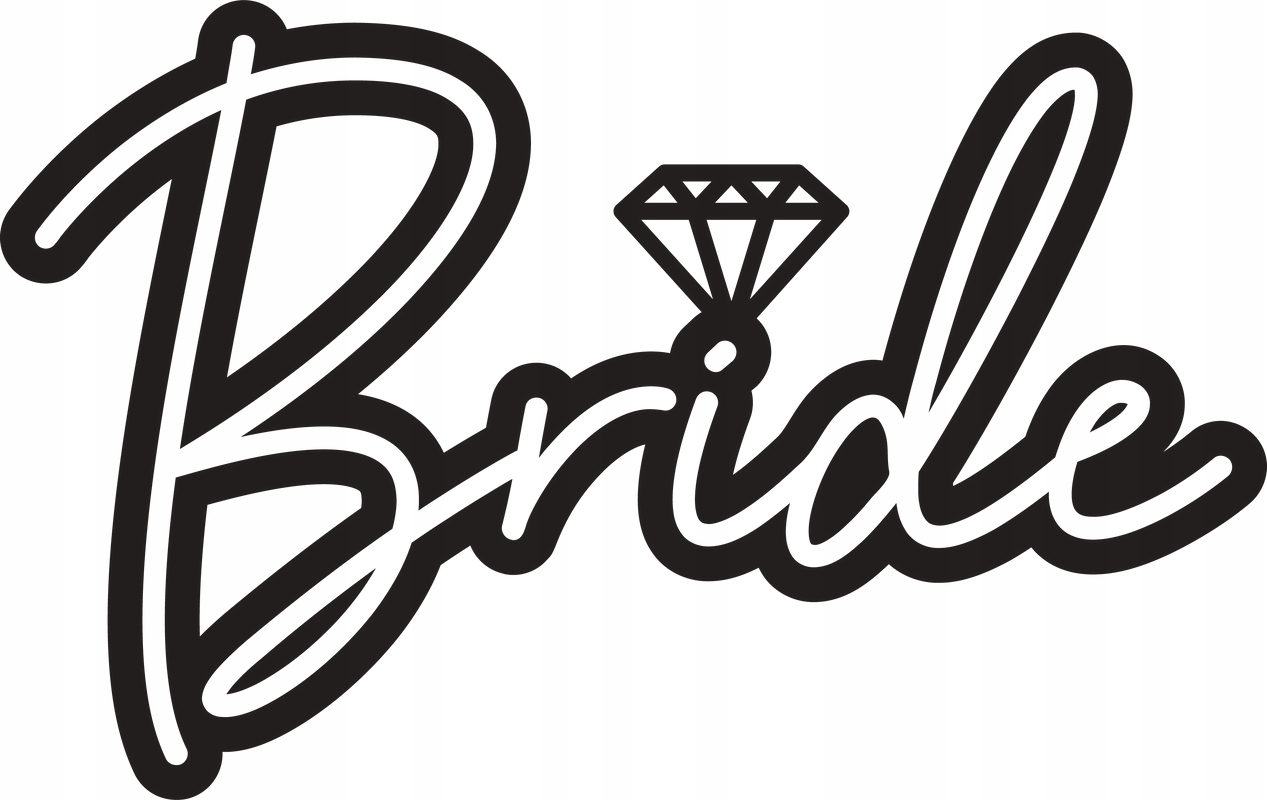 

Naprasowanka Ślubna, Bride 12 Na Odzież Modna