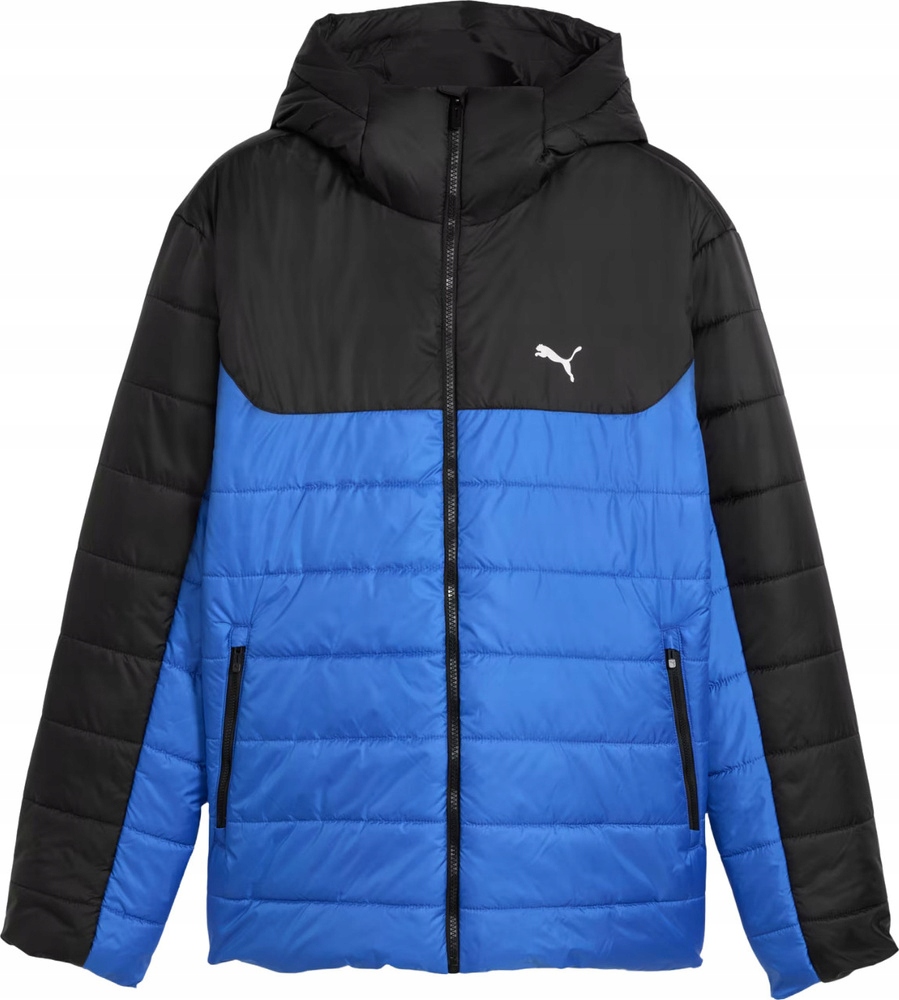 Pánská Bunda Puma Ess Hooded Padded Modro-černá 685211 13 velikost L
