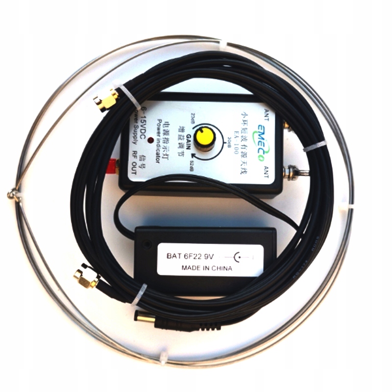 Antena aktywna Loop 100kHz-120MHz Rtl Sdr Tecsun