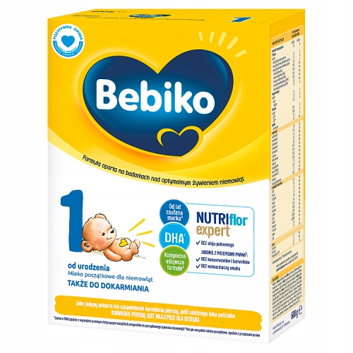 BEBIKO 1 MLEKO POCZĄTKOWE DLA NIEMOWLĄT 600G Kod producenta 5900852060175
