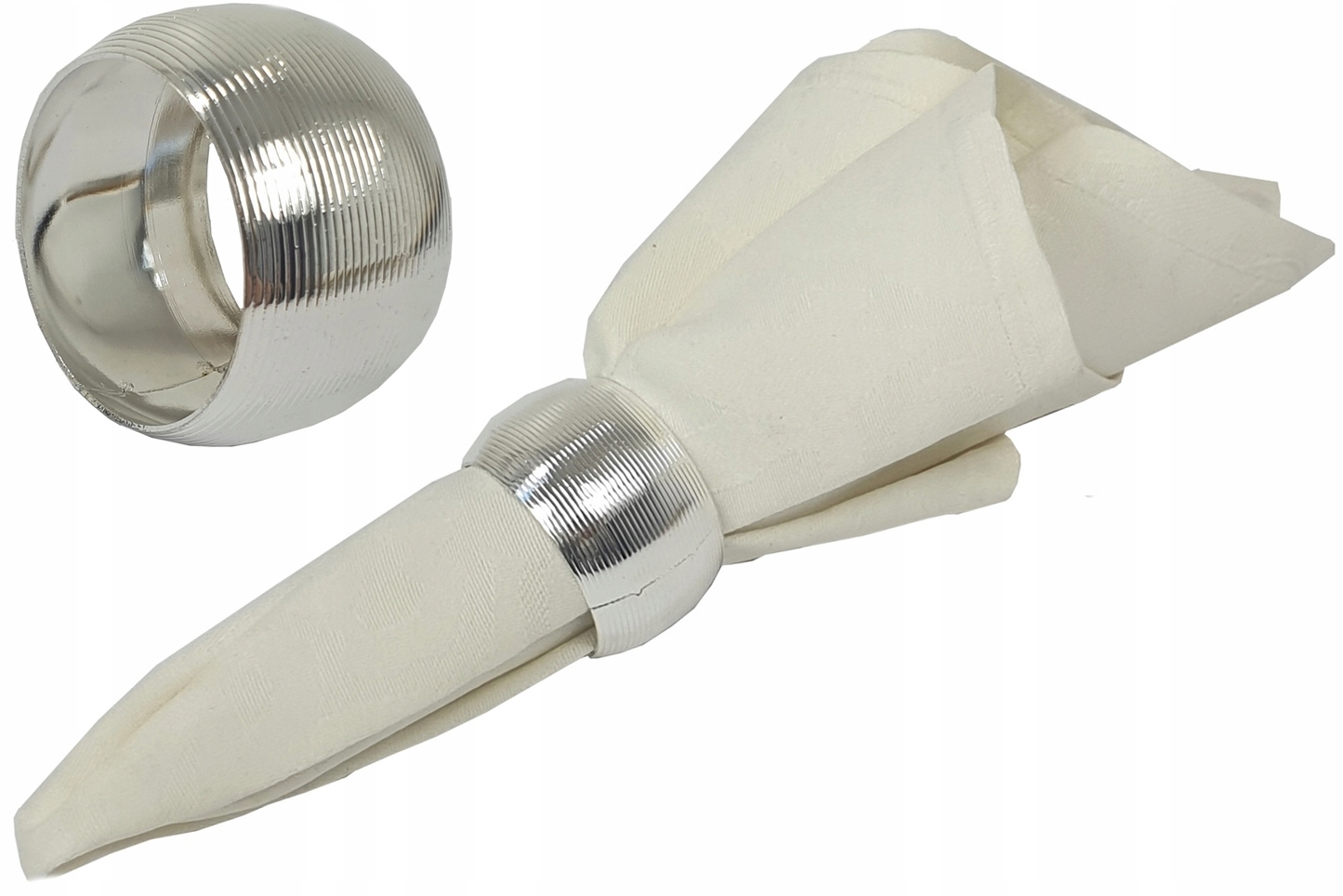 PIERŚCIEŃ NA SERWETĘ ZESTAW OBRĄCZEK DO SERWET x4