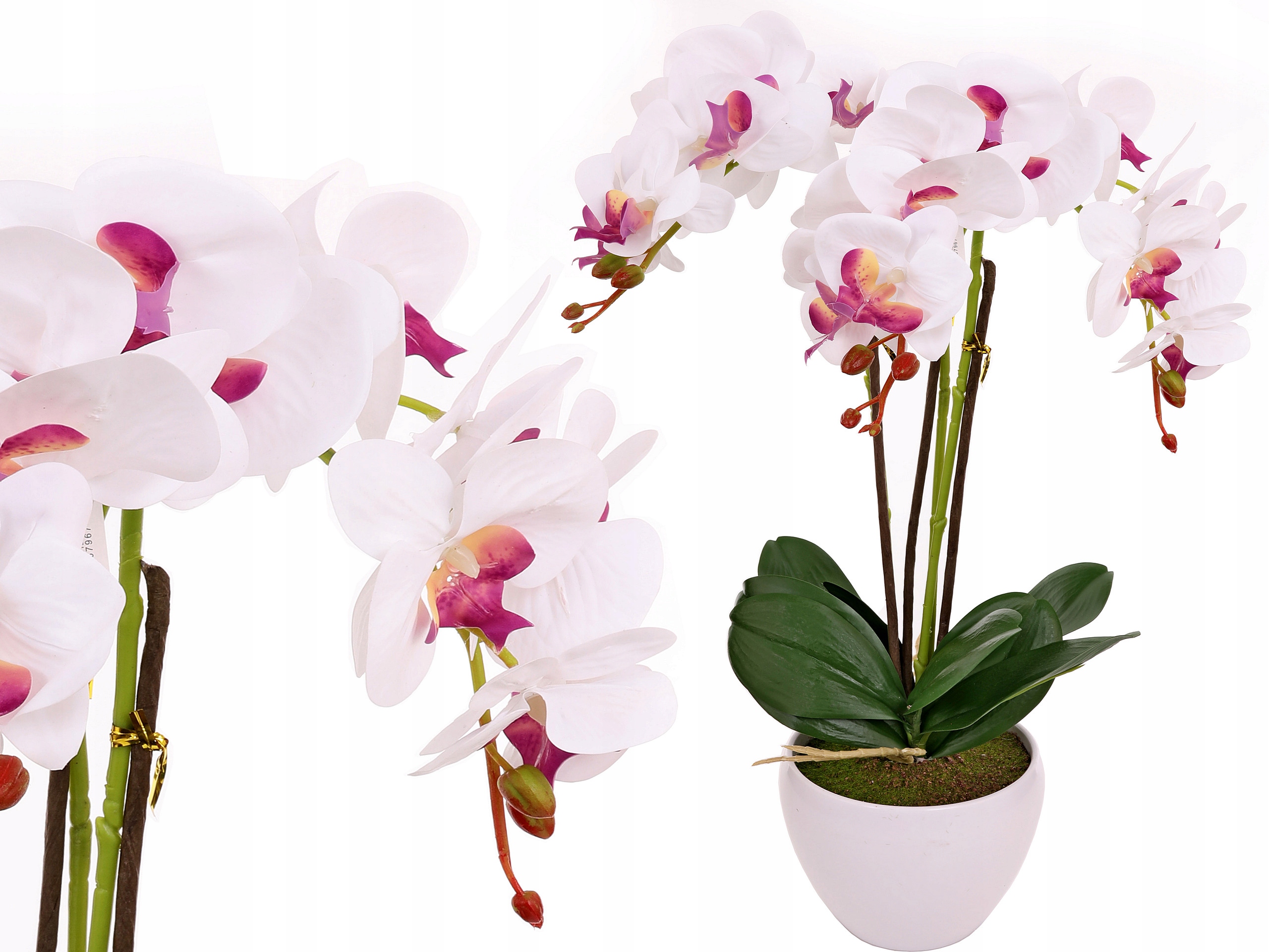 

Storczyk W Doniczce Jak Żywy Sztuczny Kwiat 3 pędy