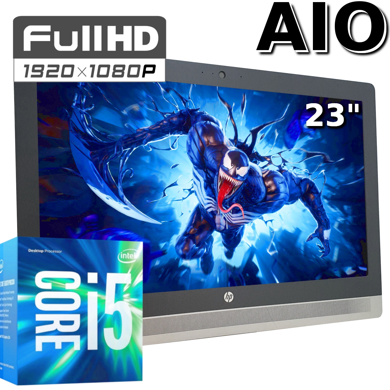 AIO 23" PC ALL-IN-ONE HP 800 G2 Core i5 6gen 8/240GB Kamera Win10 wi-fi