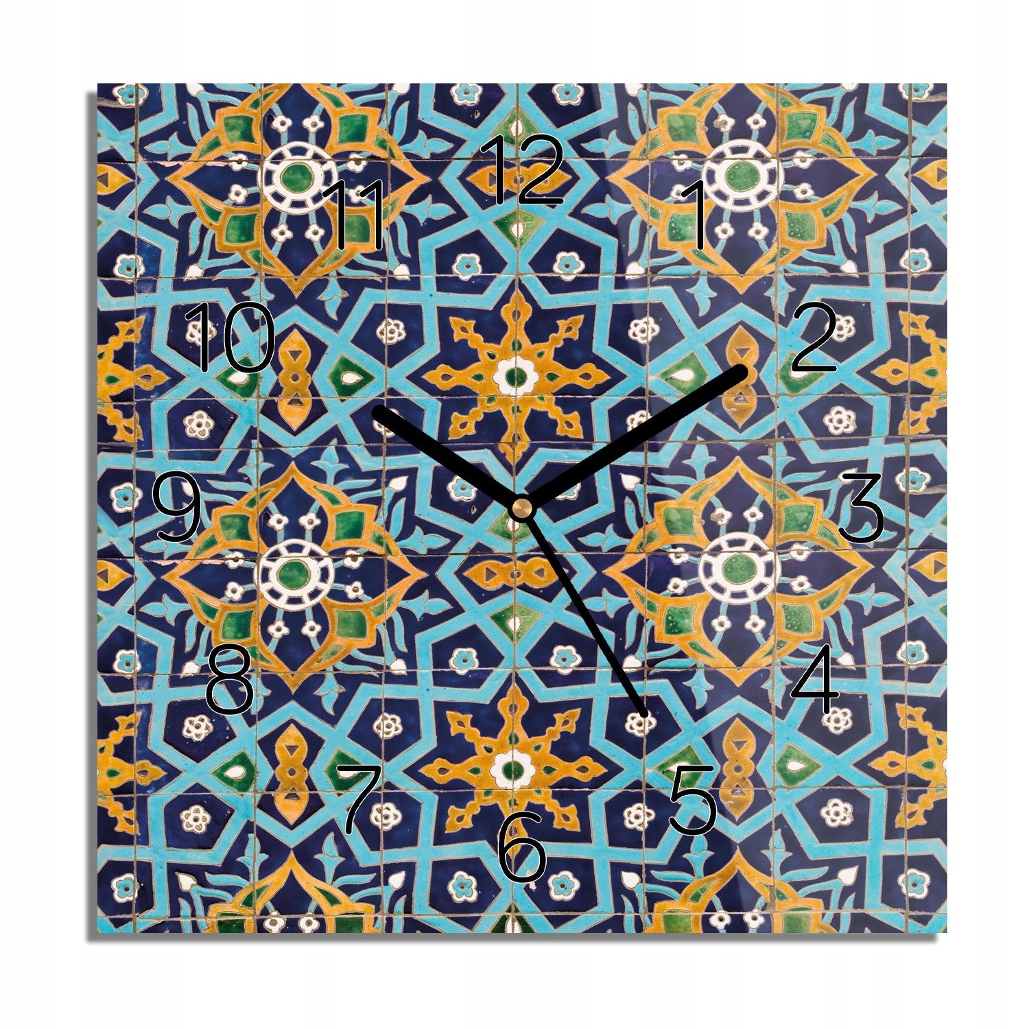 

Mozaika orient wzór zegar na szkle do kuchni 30x30