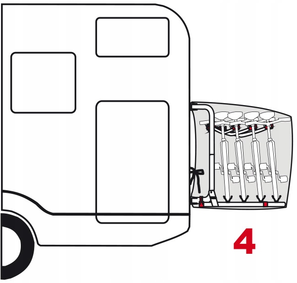POKROWIEC NA 4 ROWERY NOWY KAMPER KEMPING FIAMMA Manufacturer s Catalog Number 08208A01